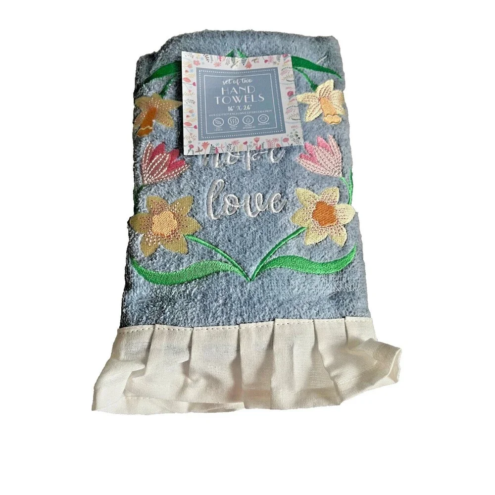 Nantucket spring embroidered